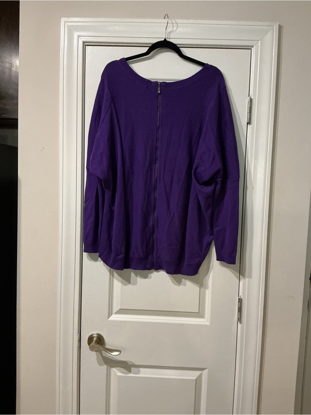 Vince Camuto Purple Scoop Neck Sweater